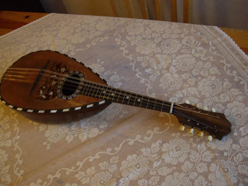 Francesco Salome Neapolitan Bowl-Back Mandolin - Natural image 1