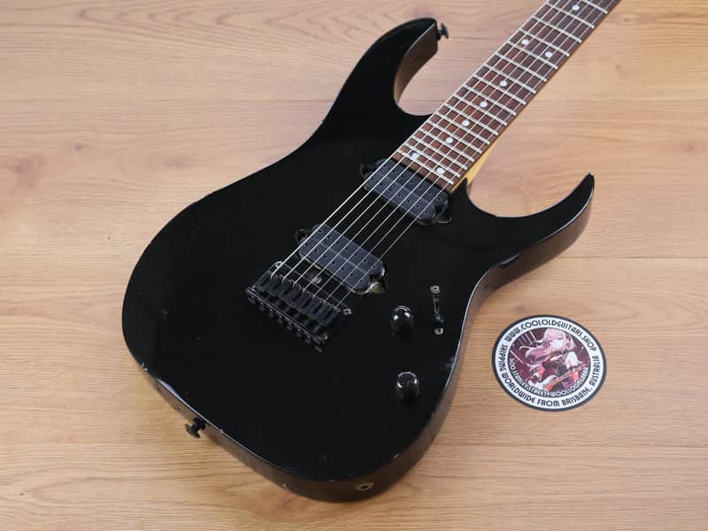 1999 Ibanez Japan RG7621 7 String HH Superstrat (Galaxy Black