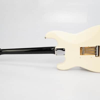 Fender Squier Fujigen Gakki Custom SQ Stratocaster HHS Olympic White #54075 image 11