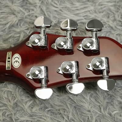 1990's made Fernandes APG-55 Flame maple top PRS style Made in Korea image 12