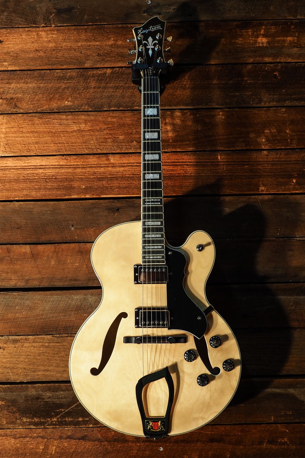 Hagstrom HJ500 Vintage Series Jazz Hollow Body Natural | Reverb