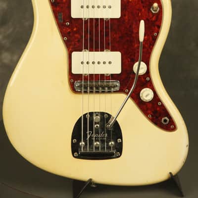 original 1964 Fender JAZZMASTER Olympic White w/matching headstock image 1