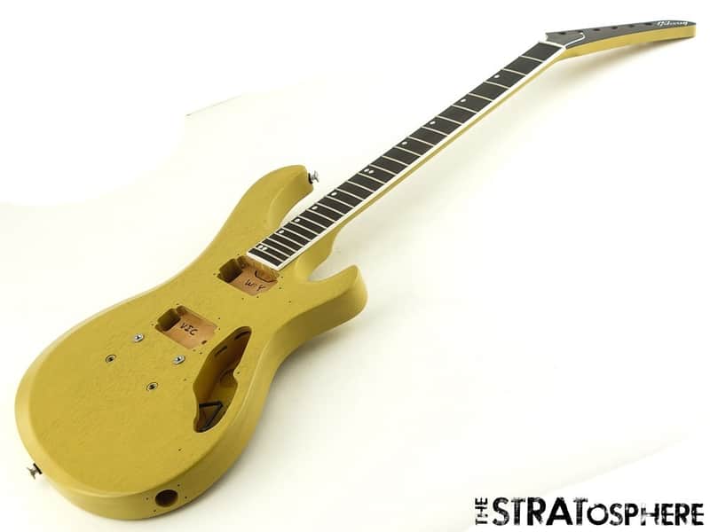 Gibson USA Victory Model BODY & NECK Mahogany American TV Yellow Satin image 1