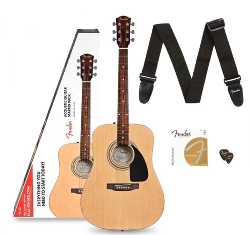 Fender FA-115 Full Size Dreadnought Spruce Top Acoustic Guitar Pack - Bundle image 1