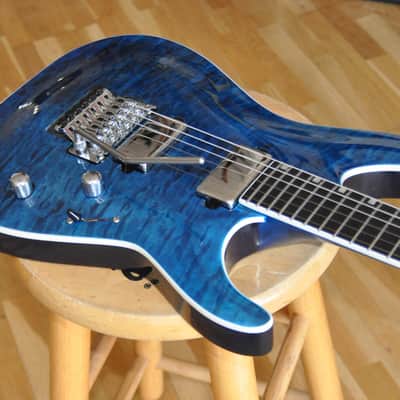ESP LTD MH-1000QM BLKOC Black Ocean / MH1000 Deluxe Series / Made In Korea / EMG X Upgraded / MH-1000 QM / W24060910 image 6