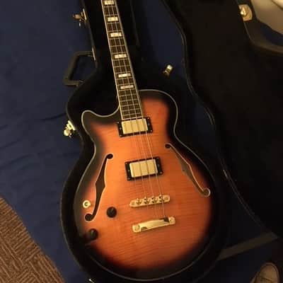 D'Angelico Bass EX-SS 2013 Left Hand Sunburst image 11