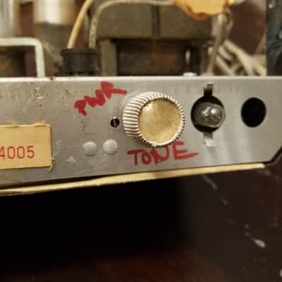 Silvertone Sears mono Tube Amplifier 6V6 project chassis Fisher AlNiCo Speaker 1959 Silver image 7