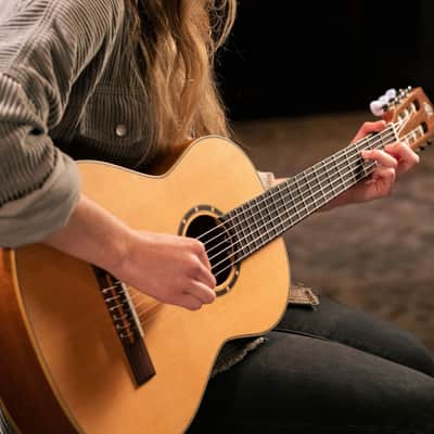Ortega R122-3/4 Family Series Cedar Top Mahogany Neck 3/4-Size Nylon 6-String Classical Acoustic Guitar w/Gig Bag image 19