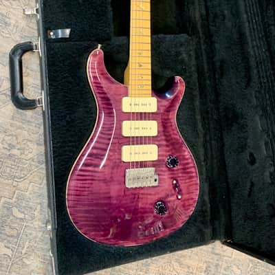 PRS Custom 22 Soapbar 1999 - Translucent purple flame image 1