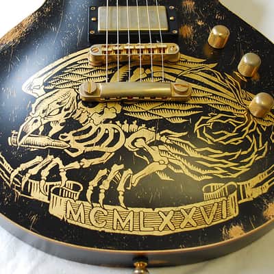 ESP Will Adler Warbird Custom Shop Distressed Black image 11