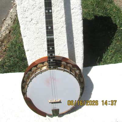 Ludwig Ambassador Plectrum Banjo, Late 1920's, M.C. Burley Neck, Case image 3