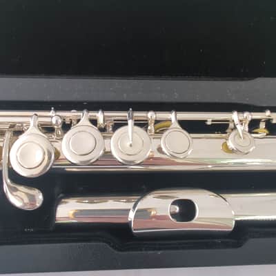 Immagine Recent Sankyo Etude PA flute ST-2 cut solid silver head closed hole - 3