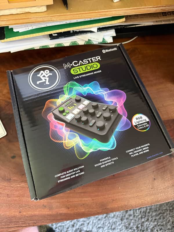 Mackie M-Caster Studio Desktop Live Streaming Mixer - Black - Unopened image 1