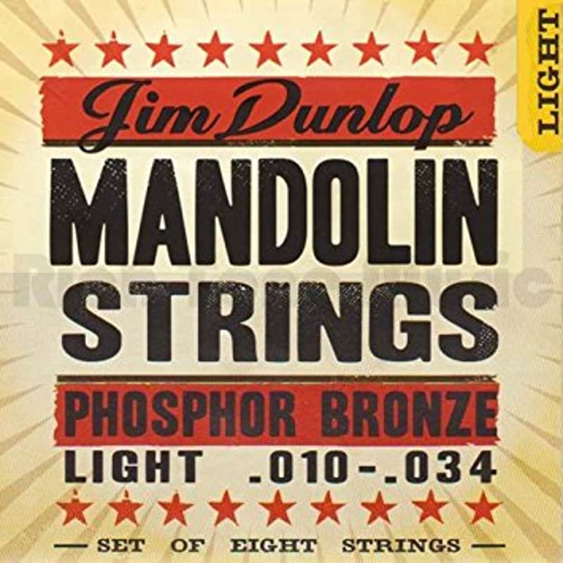 Dunlop DMP1034 Phosphor Bronze Light Mandolin String Set of 8, .010-.034 image 1