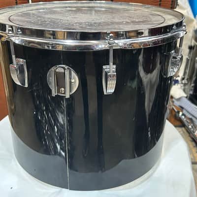 Ludwig 12" deep X 15" head Vistalite Concert Tom (11285-1236) Early 70's - Black Vistalite image 6