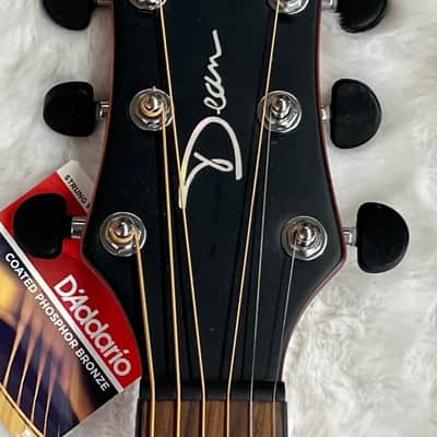 Dean St. Augustine Mini Jumbo Acoustic-Electric Guitar, Natural Model # SAMJE SN image 6