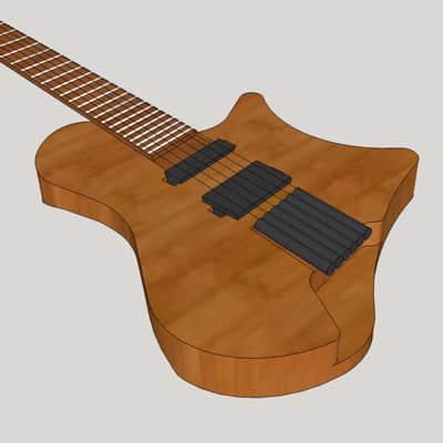 Apparatus New Model 1 | (Pre-Order) Handmade, headless, ergonomic, single-cut, multiscale guitar image 3