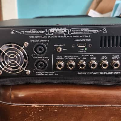 Mesa Boogie Subway WD-800 800-Watt Bass Amp Head 2018 - Present - Black image 3