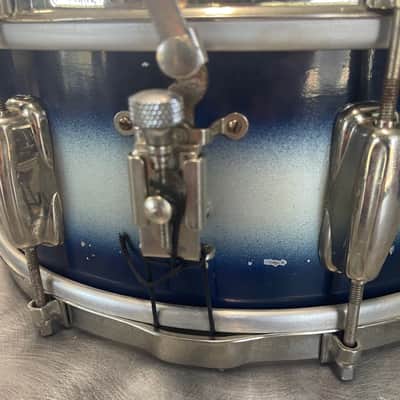 Slingerland 5.5x14 Chicago Badge 1956-1959 Radio King Student Model Duco Blue / Silver image 4
