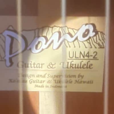Pono ULN4-2 All-Solid Long Scale Baritone Ukulele image 1