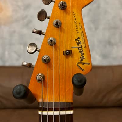 Fender Stratocaster 1962 Glas Custom Olympic White Relic Rosewood 7.4lbs w/ G&G Case image 10
