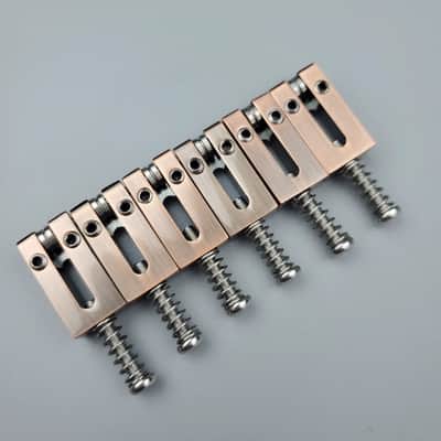 Japanese-made single tremolo mini double tremolo electric guitar bridge roller saddles brass saddles string saddles 10.5 image 4