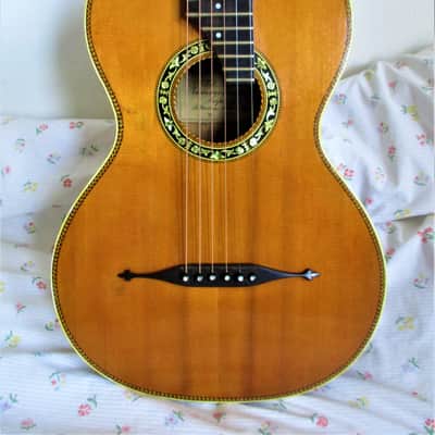 Julius Heinrich Zimmermann Leipzig No. 6  c1906 all solid Antique  parlor  romantic concert  guitar image 1