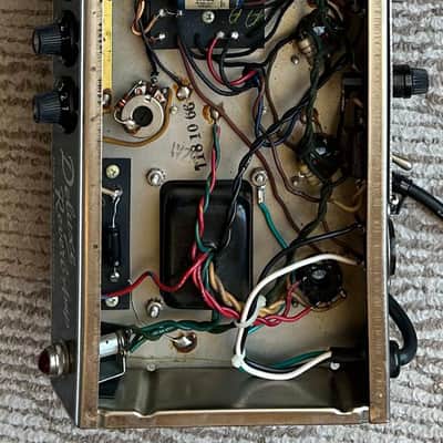 1966 Fender Deluxe Reverb Black Panel Guitar Amp image 6