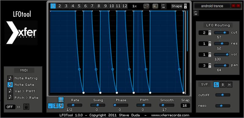 XferPlugins LFO Tool VST/AU plugin [Download] image 1