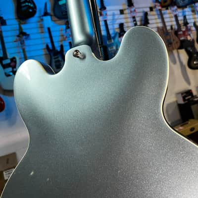 Epiphone Dave Grohl DG-335 Semi hollowbody Electric Guitar - Pelham Blue FREE PLEK! 225 image 8