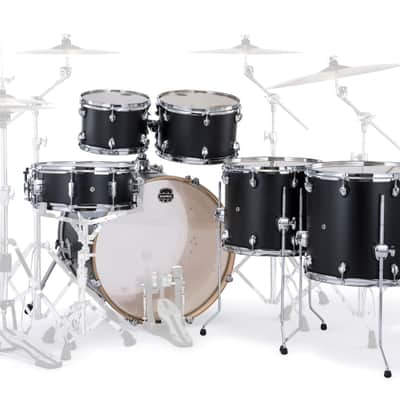 Mapex Mars Maple Drum Kit 6-Piece Studioease Shell Pack, Matte Black MM628SFU-KD image 2
