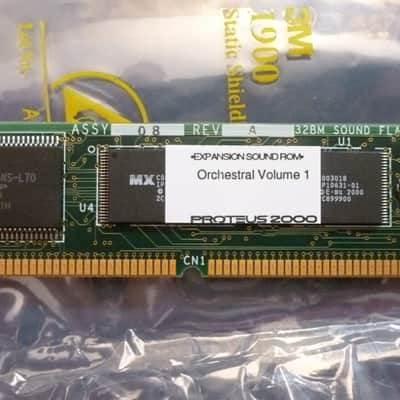 Tested Working E-MU Systems Emu Orchestral Sessions Vol. 1 (Virtuoso Section Strings) Orchestra Volume 1 Expansion Board Sound ROM Card for Proteus 2000-class synths such as P2K P1K XL1 MoPhatt B3 Vintage Pro PK6 XK6 MK6 Ensoniq Halo XL7 MP7 PX7 2500 etc.