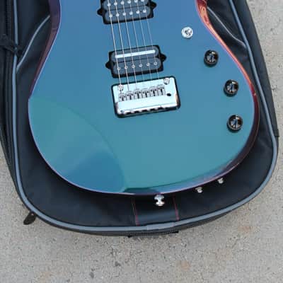 2015 Ernie Ball Music Man JP6 John Petrucci Signature Mystic Dream Guitar Fully Loaded Piezo image 3