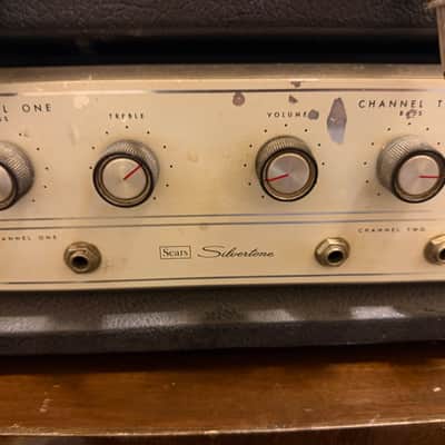 Sears / Silvertone 150 amplifier head 60s - Grey image 5