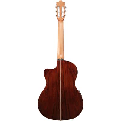 Ibanez GA Series GA34STCE Thinline Solid Top Classical Acoustic-Electric Guitar Natural image 14