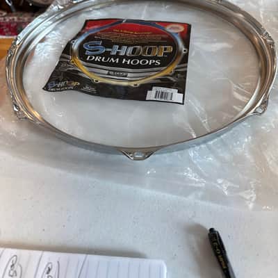 S-HOOP Drum hoops 15” 8 lug never used 2024 - Chrome image 2