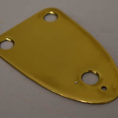 1980s Schecter USA / Neck Plate 3-Bolt Brass NOS image 2