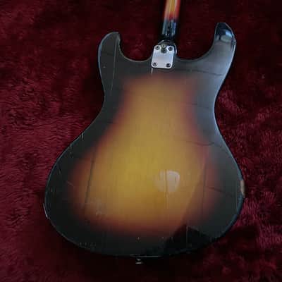 c.1966- Vox V241 Bulldog Mosrite Style Solid Body Guitars Made in Italy Vintage Guitars “Sunburst” image 12