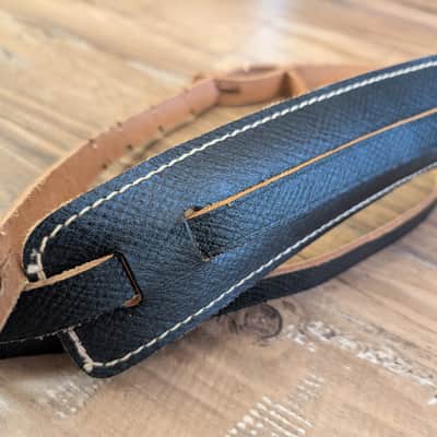 Bobby Lee Sottile Mfg Co Guitar Strap Vintage 1970s Black NOS Excellent! image 3