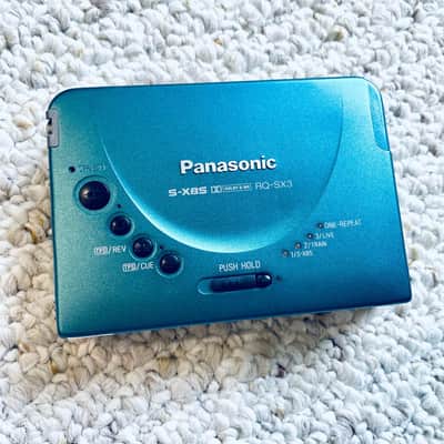 PANASONIC SX3 Walkman Cassette Player, EX Rare Blue ! Display or Repair ! image 12