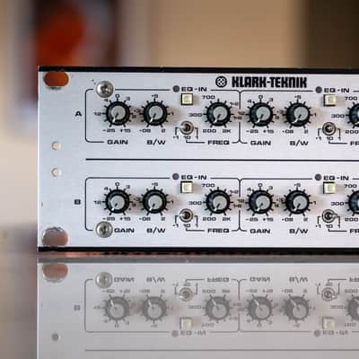 Klark Teknik DN 410 dn410 Dual Parametric Equalizer EQ Rack Module image 4