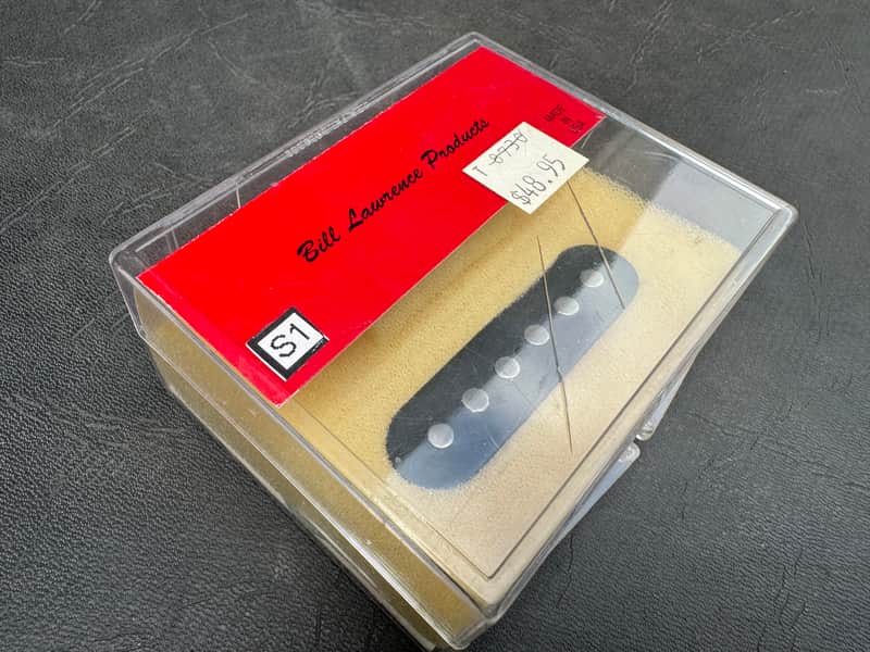 RARE VINTAGE NEW OLD STOCK Bill Lawrence S-1 Strat pickup 80’s Black image 1