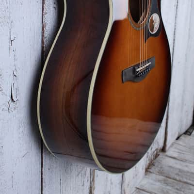 Ibanez AE160 Acoustic Electric Guitar Solid Spruce Top Vintage Mahogany Sunburst image 10