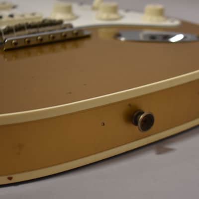2021 Fender Custom Shop LTD GC Double Bound Stratocaster Journeyman Relic Aztec Gold w/OHSC image 11