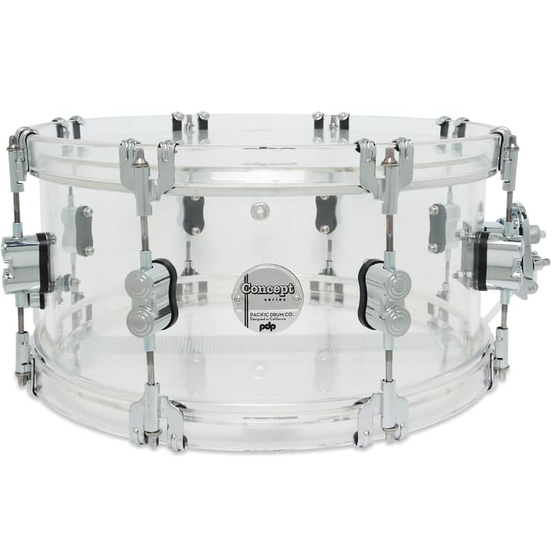 Pacific Drums & Percussion Concept Acrylic 6.5x14 Snare Drum image 1