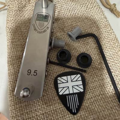 Offset UK 9.5” Stainless Steel with Nickel Plated Brass Saddles - Nickel Jazzmaster Jaguar Mustang image 3