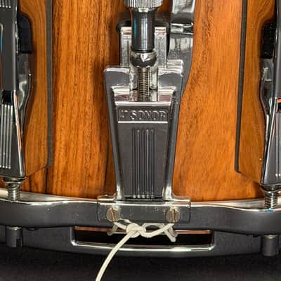 Sonor Lite LD547x Snare Drum 14" x 7,25" 1985 - Genuine Rosewood Veneer image 8
