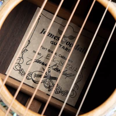 Goodall Parlor 14 Fret Cutaway - Bearclaw Sitka Spruce & Macassar Ebony image 18