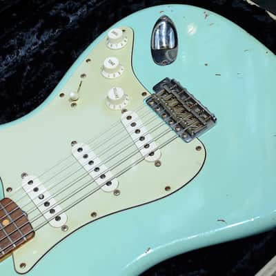 Fender Custom Shop 1960 Stratocaster Relic Sonic Blue 2001' image 4
