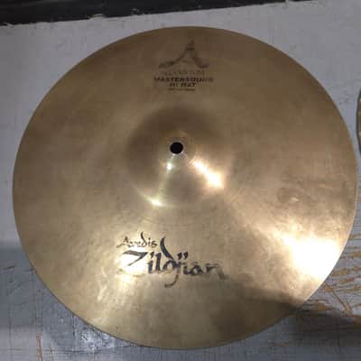 Zildjian 14" A Custom Mastersound Hi-Hat Cymbals (Pair) 1999 - Present - Brilliant image 3